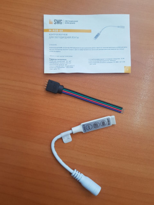 001147 Контроллер RGB, 6А, 12В-72Вт / 24В-144Вт, SWG