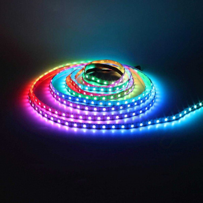 я_Светодиодная лента бегущая волна RGB MAGIC DiodTrade (5м, IP65, 60шт/м,14,4W)