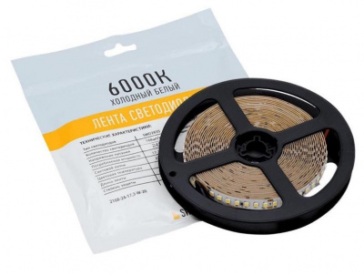 003489 Лента 2835 SWG PRO (17,3 Вт/м, 5м, 168 Led/m, холодный белый, 24В, 2300LM)
