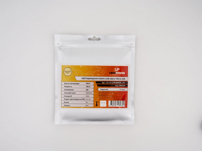 005799 Лента Leds Power COB (11 Вт/м, 5м, 480 Led/m, нейтральный белый, 24В, 1165LM)