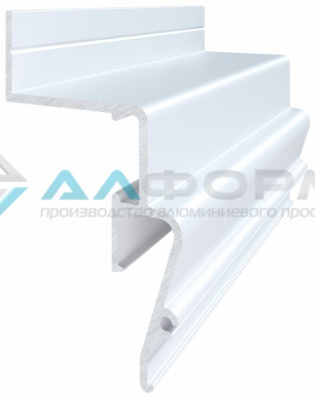 А2 Contour-Pro LED стеновой парящий профиль АЛ белый БЕЗ ВСТАВКИ Alteza Алформ, 2.0м ( СТ1Р1 )