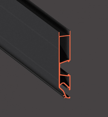 ПФ 3884 ( STANDART 03 80 LED) ЧЕРНЫЙ для ниш с подсветкой профиль АЛ Flexy, 2.0м