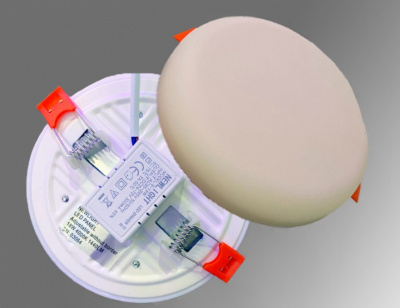 LED панель круглая, безрамочная, Ладья New Light 18W, 6000К 