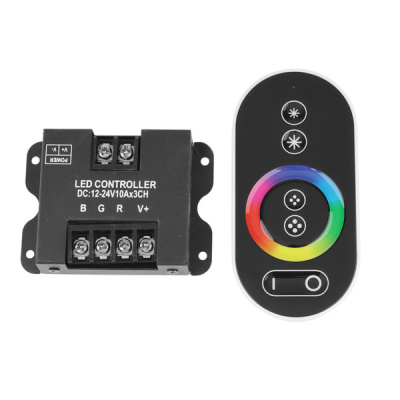 003764 RGB Контроллер с сенсорным пультом, 30А, 12В-360Вт / 24В-720Вт, Leds Power