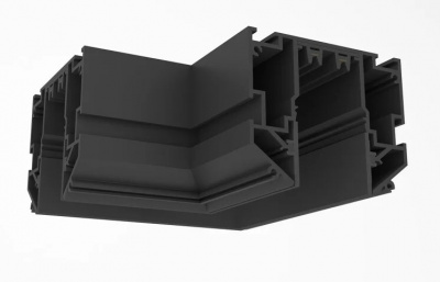 TR2026-BK Угловой элемент 90° SMART ONE, АЛ ЧЕРНЫЙ, Denkirs