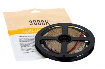 001201 Лента 3014 SWG Standart (24 Вт/м, 5м, 240 Led/m, теплый белый, 12В, 2000LM)